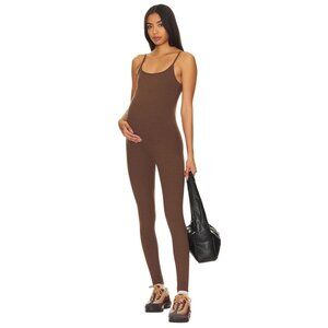 BUMPSUIT Rib Maternity Unitard in Brown XSmall New Womens Jumpsuit leggings